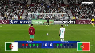ALGERIA vs PORTUGAL - Penalty Shootout | C Ronaldo vs Mahrez | eFootball PES 2021 PC