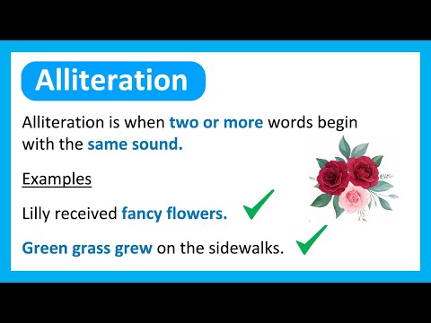 How do you know if something is alliteration?