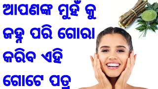 ଶେଷରେ ମିଳିଗଲା ମୁହଁକୁ ରାତାରାତି ଜହ୍ନ ପରି ଗୋରା କରୁଥିବା ଏହି ଗୋଟେ ଚମତ୍କାରୀ ପତ୍ର