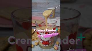 Crema Kinder con solo 3 ingredientes. #receta #cremakinder