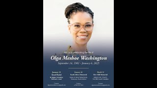 Funeral of Olga Meshoe Washington