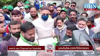 MP Asaduddin Owaisi Ne GHMC Division Karvan Mein Kiya Paidal Daura