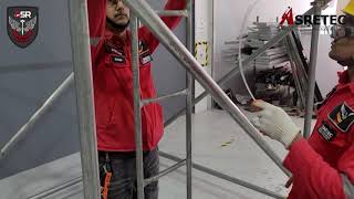 PMSE Part 9 - Scaffold Erection _ Fixing the Access Ladder