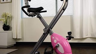 Sunny Health & Fitness Magnetic Folding Recumbent Bike Exercise Bike, 220lb Capacity - SF-RB1117