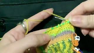Knooking: Right Leaning Decrease (“k2tog”) - Eastern/Japanese Style