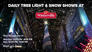 Catch our daily tree lighting and snow shows, only at Toronto Eaton Centre