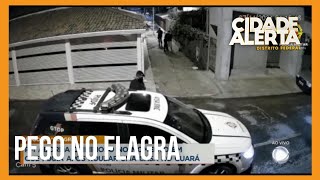 Criminoso é pego no flagra por policiais após assalto no Guará