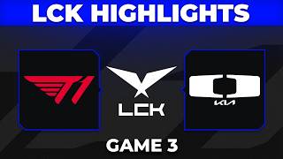 T1 vs DK Higlights Game 3 | LCK 2026 | T1 vs Dplus KIA
