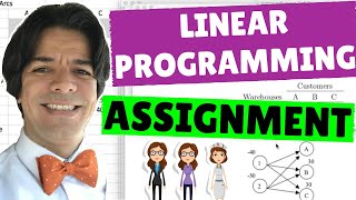 Linear Programming: Assignment with Excel Solver (Network Flows Part 2)