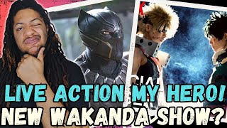 My Hero Academia Live Action? | New Black Panther Show Announced! Rapid Fire News!