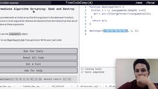 Freecodecamp Intermediate Algorithm: Seek and Destroy