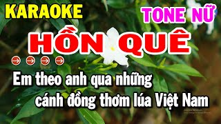 Karaoke Hồn Quê Tone Nữ Nhạc Sống Cha Cha Mới Nhất 2025 | Kho Nhạc Karaoke