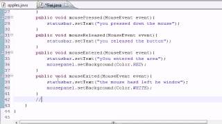 Java Programming Tutorial 76 MouseMotionListener interface YouTube