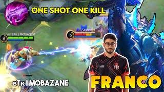 WTF! Franco Jungle? Franco Insane Hooks Gameplay By BTK Mobazane | USA NO.1 JUNGLER | Mobile Legends