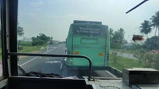 TNSTC hot chasing and overtake with high speed 98 km #tnstc #rider #overtake #speed #chasing