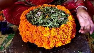 బతుకమ్మ తయారీ విధానం-2020 || How to make bathukamma - 2020 ||