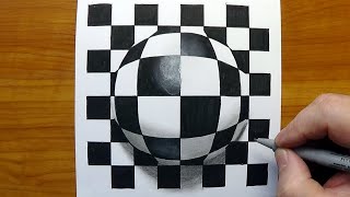 Op-art Pop-art - Patterns On The Sphere - A Mind-boggling Optical Illusion!