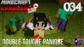 S1-E034 Une grosse frayeur et une double joie Chasseur de progrès en Hardcore sans dormir Minecraft