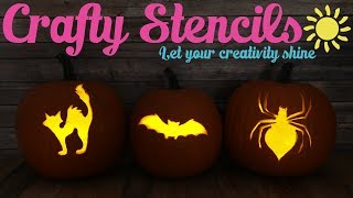 Crafty Halloween Pumpkin Carving Stencil Kit
