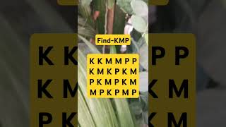 Observation Visual Test: 5 Seconds ForYou To Spot KMP. Try Your Skills! #search #puzzle #shorts