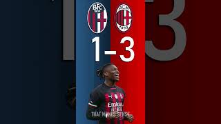Bologna vs AC Milan : Serie A Score Predictor - hit pause or screenshot