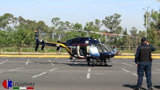 Helicóptero Cóndor traslada a paciente quemado en Cuemanco