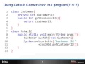Default Constructor Java tutorials