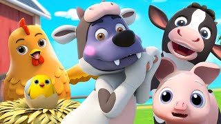 One, Two, Three ! Farm Animals | Numbers Song | Nursery Rhymes | Kids Songs | BabyBus