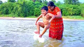 Aadi Sankar നെ പുഴയിലിറക്കിയപ്പോൾ.. #bharathapuzha#venalkalam#mannannur#kuttikal#river#ottapalam