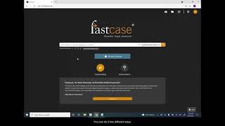 Searching for cases by citation: Casemaker Legal to Fastcase