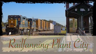 CSX Trains before Christmas in Plant City Florida!