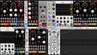 a drone generative patch using VCV