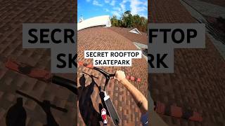 Secret Rooftop Skatepark 🤫🛴Roman Dellapena #shorts #shortvideo #scooter #tricks #gopro #viral