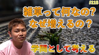 【#115】雑草とは何なのか？雑草はなぜ増えるのか？もしかしたら，人間のせいで．．．．雑草生物学の観点から考える．