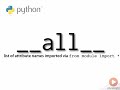 Python: Controlling imports with   __all__