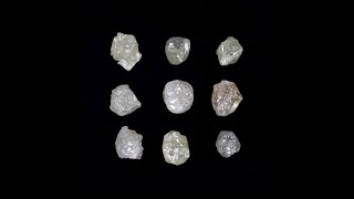 2.78 CT/9 Pcs Rough Diamond White Color Natural loose Diamond