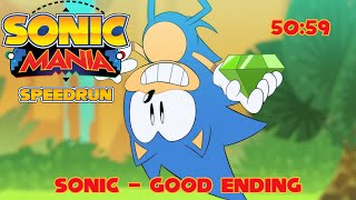 [World Record] Sonic Mania Speedrun - Sonic Good Ending, Plus, Glitched in 50:59 RTA