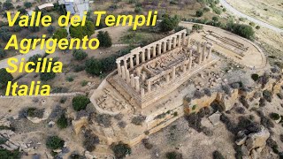 Valea Templelor-Valle dei Templi-Agrigento-Sicilia-Italia.Prezentare si istorie.Air view drone