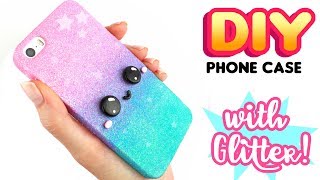 DIY GLITTER OMBRE PHONE CASE!