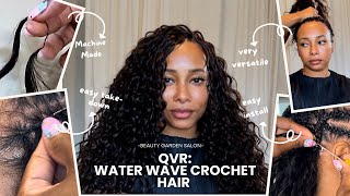 NEW Machine Made Feather Crochet Hair | Water Wave | QVR HAIR