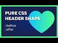 How to create a HEART SHAPE using CSS before & after