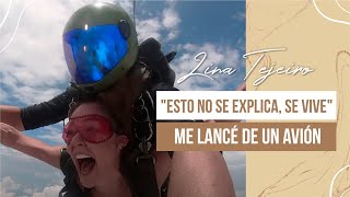 Lina Tejeiro: Me lancé en paracaídas 😱😍