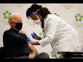 President-Elect Joe Biden receives his first coronavirus vaccination