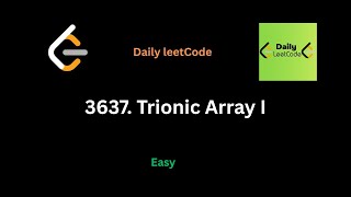 3637 Trionic Array I | daily leetcode