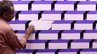 optical illusion 3d wall painting | 3d wall art | wall art painting decoration |  interior design