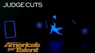 UDI Dance: Glowing Dance Group Performs In Complete Darkness - America's Got Talent 2018