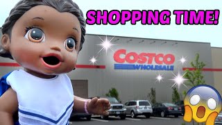 BABY ALIVE goes to COSTCO! The Lilly and Mommy Show! FUNNY KIDS SKIT!