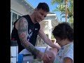 Messi tomando MATE con su hijo Ciro