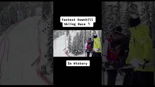 HUGE! The fastest downhill skiing race in the history! MUST SEE THIS #shorts