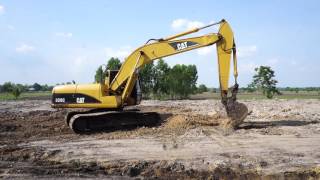 จอมพลัง!! รถแบคโฮ CAT 320C ยักษ์ใหญ่ ตักดิน โกยดิน ปรับพื้นที่ ดูเพลินๆ | excavator【CHANAWAN】